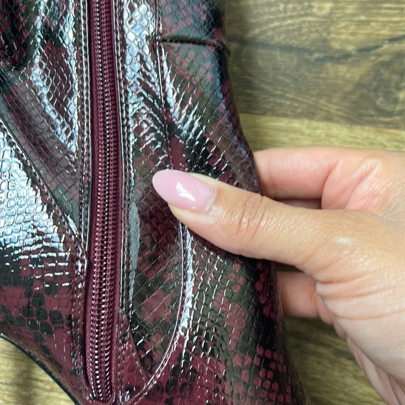 OTK boots, like new, worn once. Slight imperfection, left boot near zipper. - Picture 5 of 6